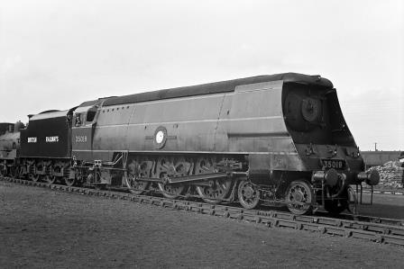 BR(S) Merchant Navy class 35019 at Eastleigh Works Yard, Hampshire on Saturday 10 Apr 1948 - J.H. Aston [275161]
