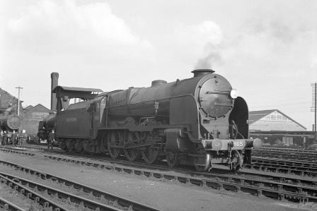 SR LN class 865 'Sir John Hawkins' at Basingstoke Shed, Hampshire on Saturday 24 Apr 1948 - J.H. Aston [275196]