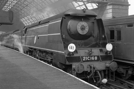 SR BB class 21C168 'Kenley' at Cannon Street Station, Greater London with the 5.15 pm to Ramsgate on Monday 03 May 1948 - J.H. Aston [275198]