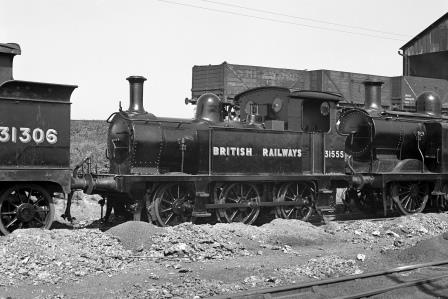 BR(S) P class 31555 at Ashford Shed, Kent on Saturday 08 May 1948 - J.H. Aston [275221]