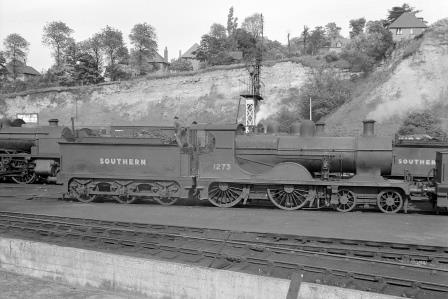 SR E class 1273 at Redhill Shed, Surrey on Saturday 22 May 1948 - J.H. Aston [275248]