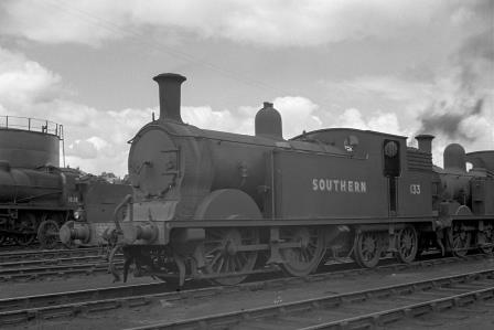 SR M7 class 133 at Exmouth Junction Shed, Devon on Tuesday 29 Jun 1948 - J.H. Aston [275285]