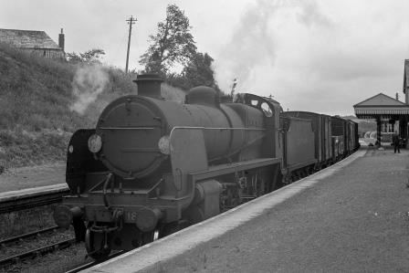 SR N class 1875 at Whitstone & Bridgerule Station, Devon with a down Goods service on Saturday 03 Jul 1948 - J.H. Aston [275310]