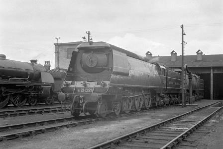 BR(S) West Country class S21C129 at Exmouth Junction Shed, Devon on Wednesday 07 Jul 1948 - J.H. Aston [275332]