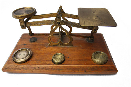 Letter Scales in the Museum Booking Office